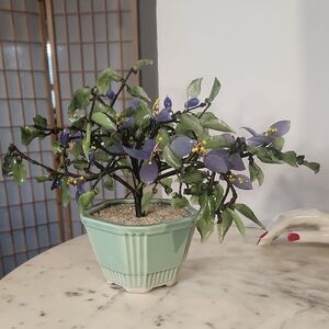 Antique | Jade Glass Bosai Tree